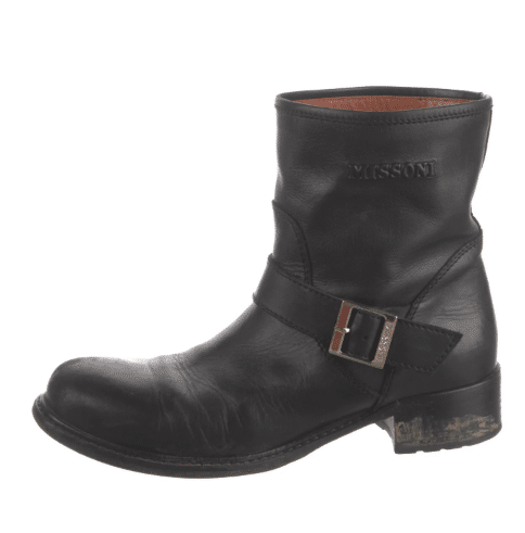 Missoni Leather Moto Boots