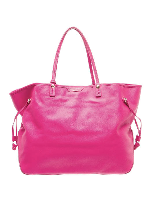 Henri Bendel neon pink Leather Tote
