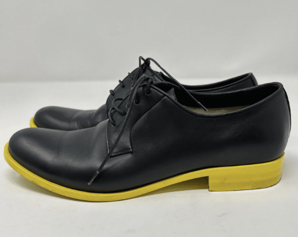 JIL SANDER x RAF SIMONS Black & Leather Shoes Yellow