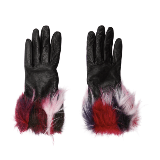 UGG Faux Fur Leather Gloves