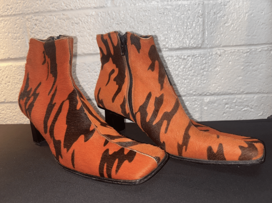 Women's Pony Hair Heeled Bootie