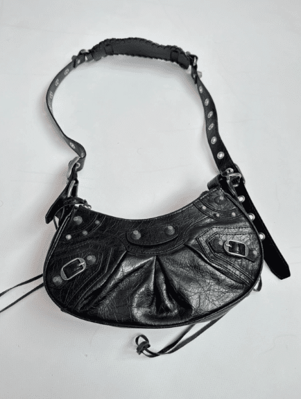 VTG Crazy Style Le Cagole Small Leather Studded Shoulder Bag