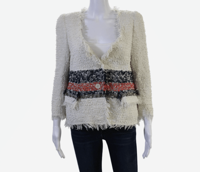 Sonia Rykiel Women Designer Silk Beige Blazer