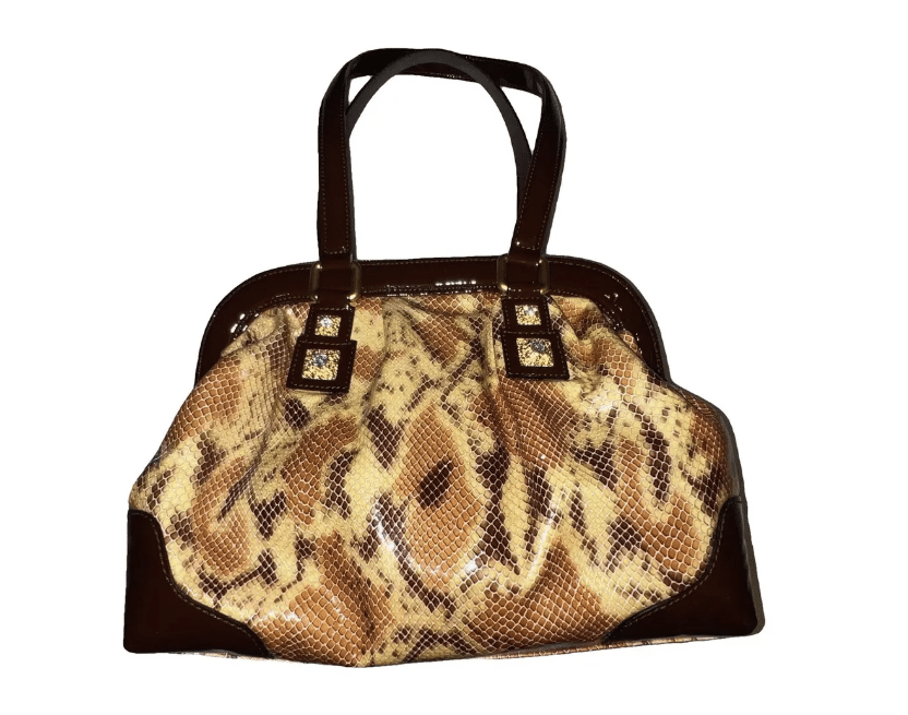 Patent leather handbag Non Signé