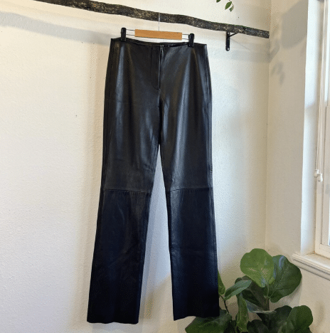 Vintage DKNY Black Leather pants