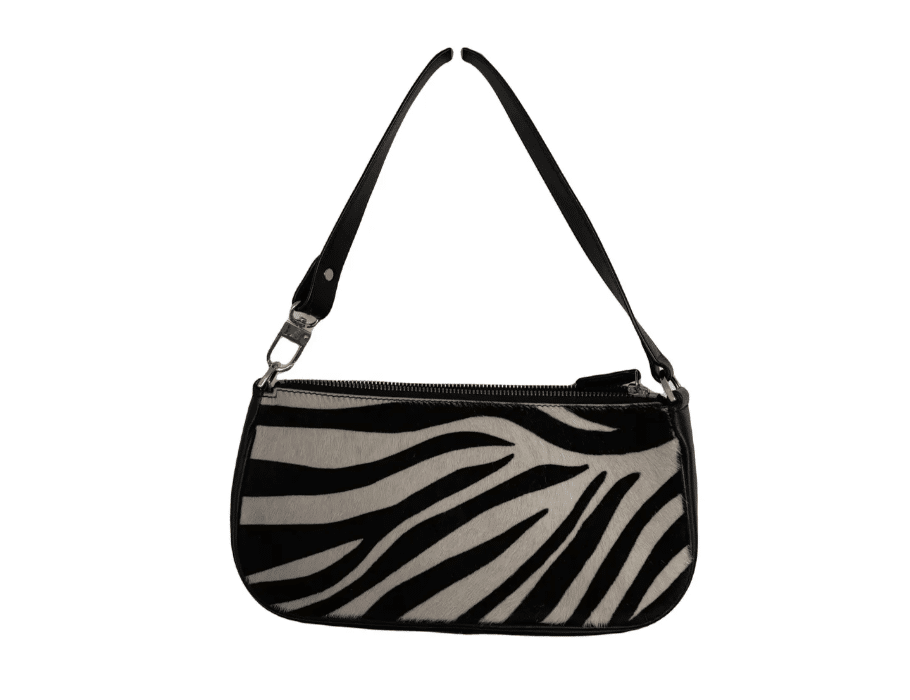 pony hair zebra handbag