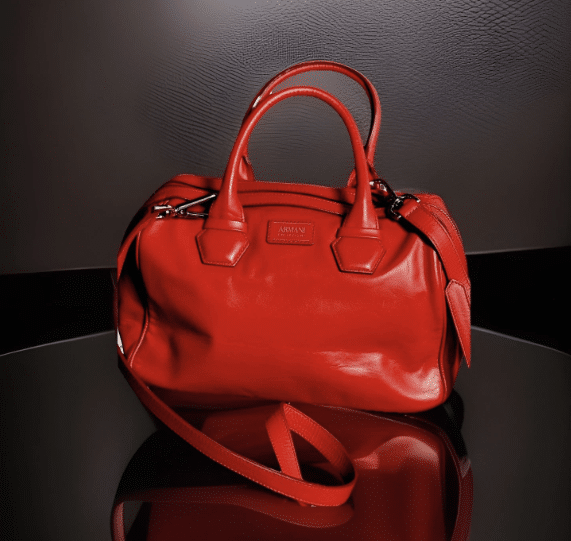 Armani Collezioni Red Satchel