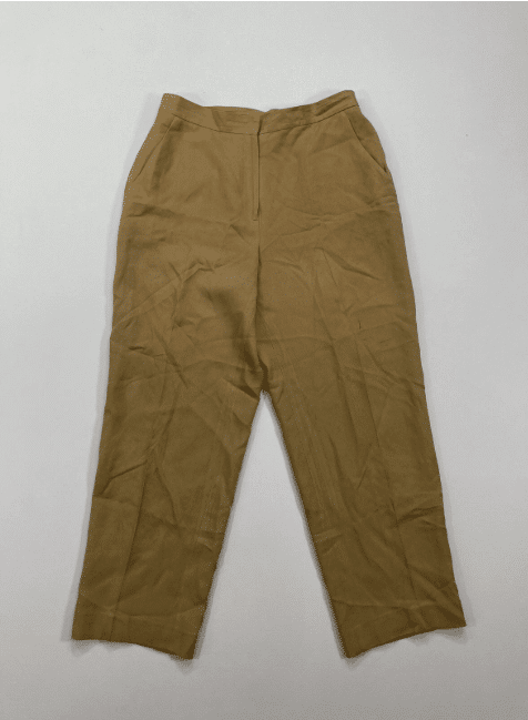 RALPH LAUREN tan SILK Trousers