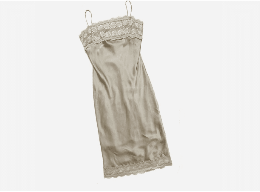 blumarine tan slip dress