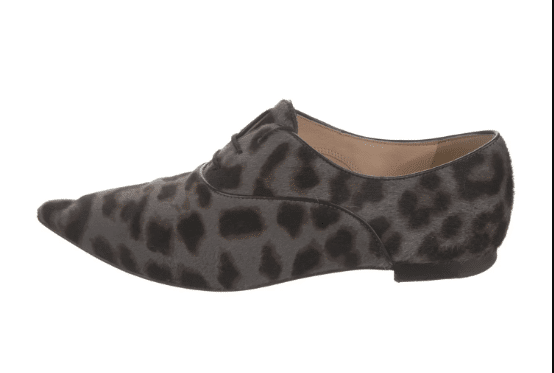 Derek Lam Ponyhair Animal Print Oxfords