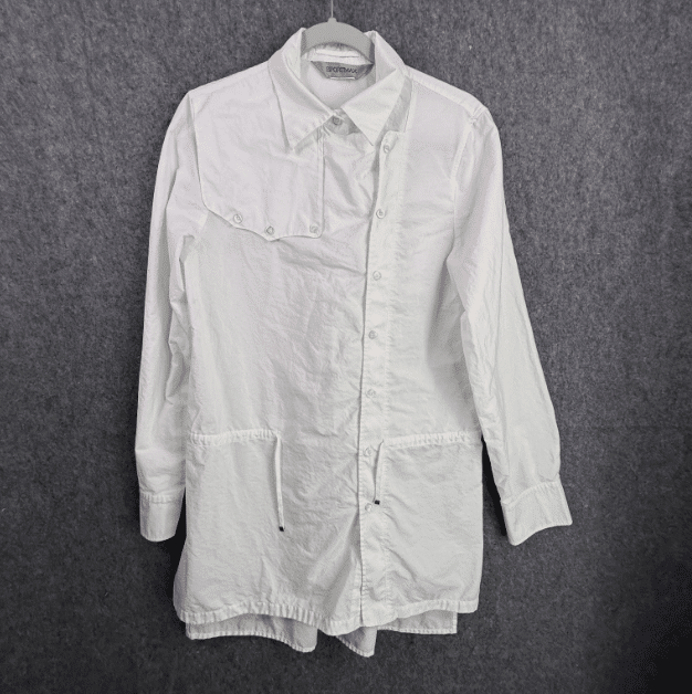 Sportmax Women's White Asymmetric Button Front