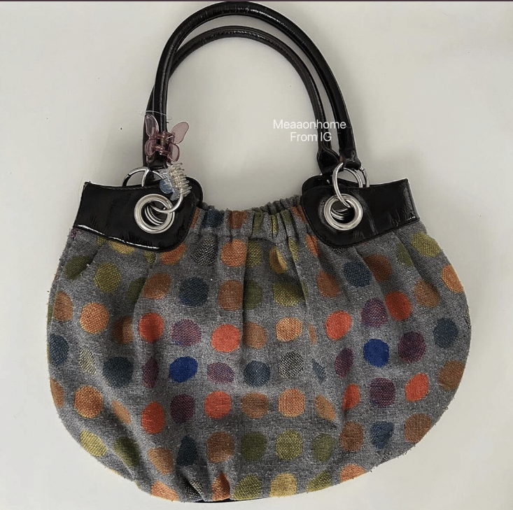 Vintage Japanese Y2K Polka Dot Bag