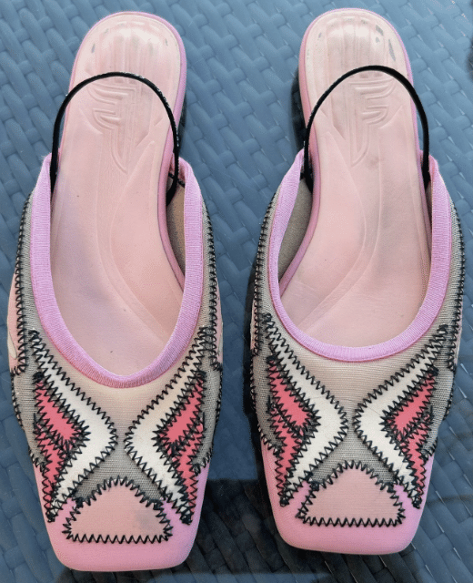vintage Fendi pink flats