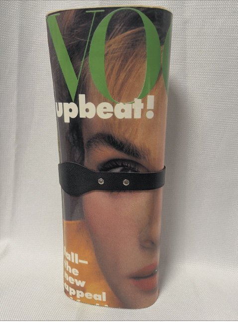 vintage magazine clutch