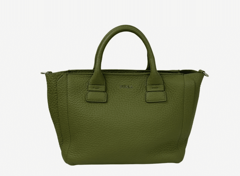 FURLA Capriccio - Light Green Leather Handbag
