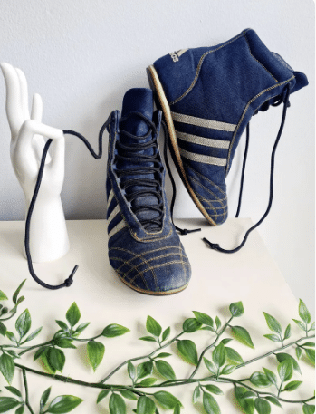 ADIDAS vintage DENIM High Top Turnschuhe 2003 sneakers