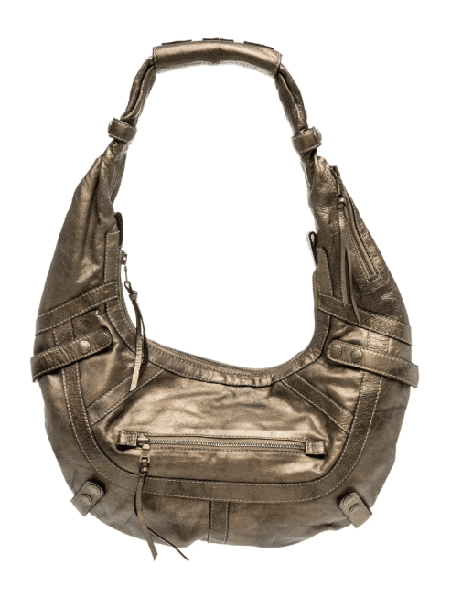 Andrew Marc Leather Hobo gold