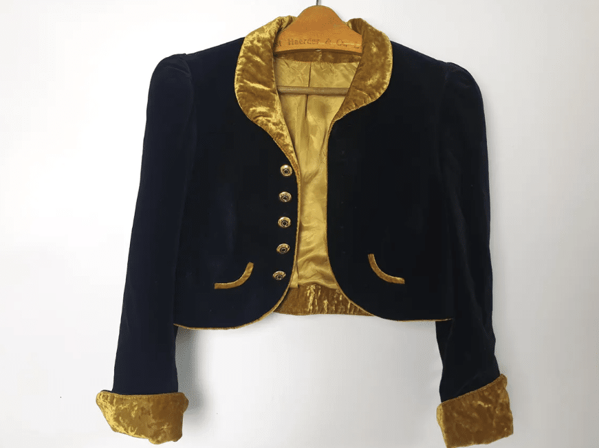 Black Velvet Shrug By Helene Strasser Evening Bolero