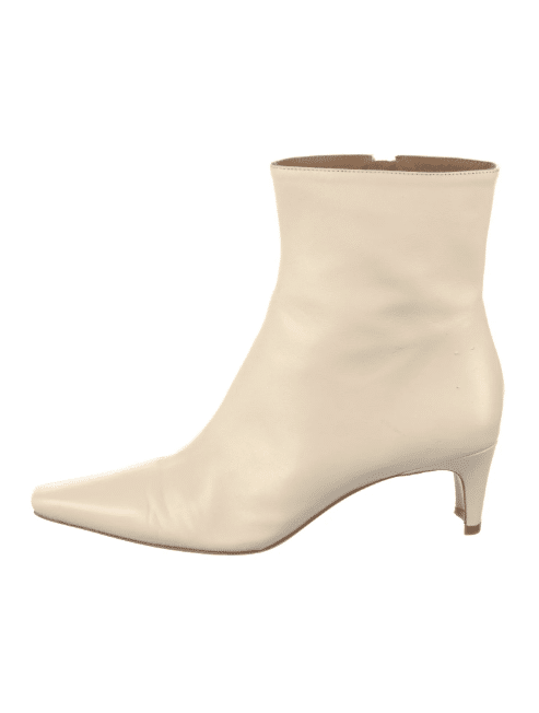 Staud cream Leather Boots