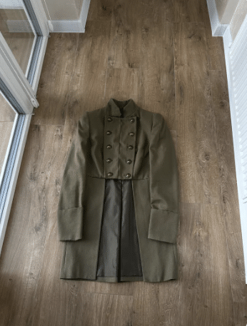 Vintage women's Y2K Napoleon khaki coat jacket
