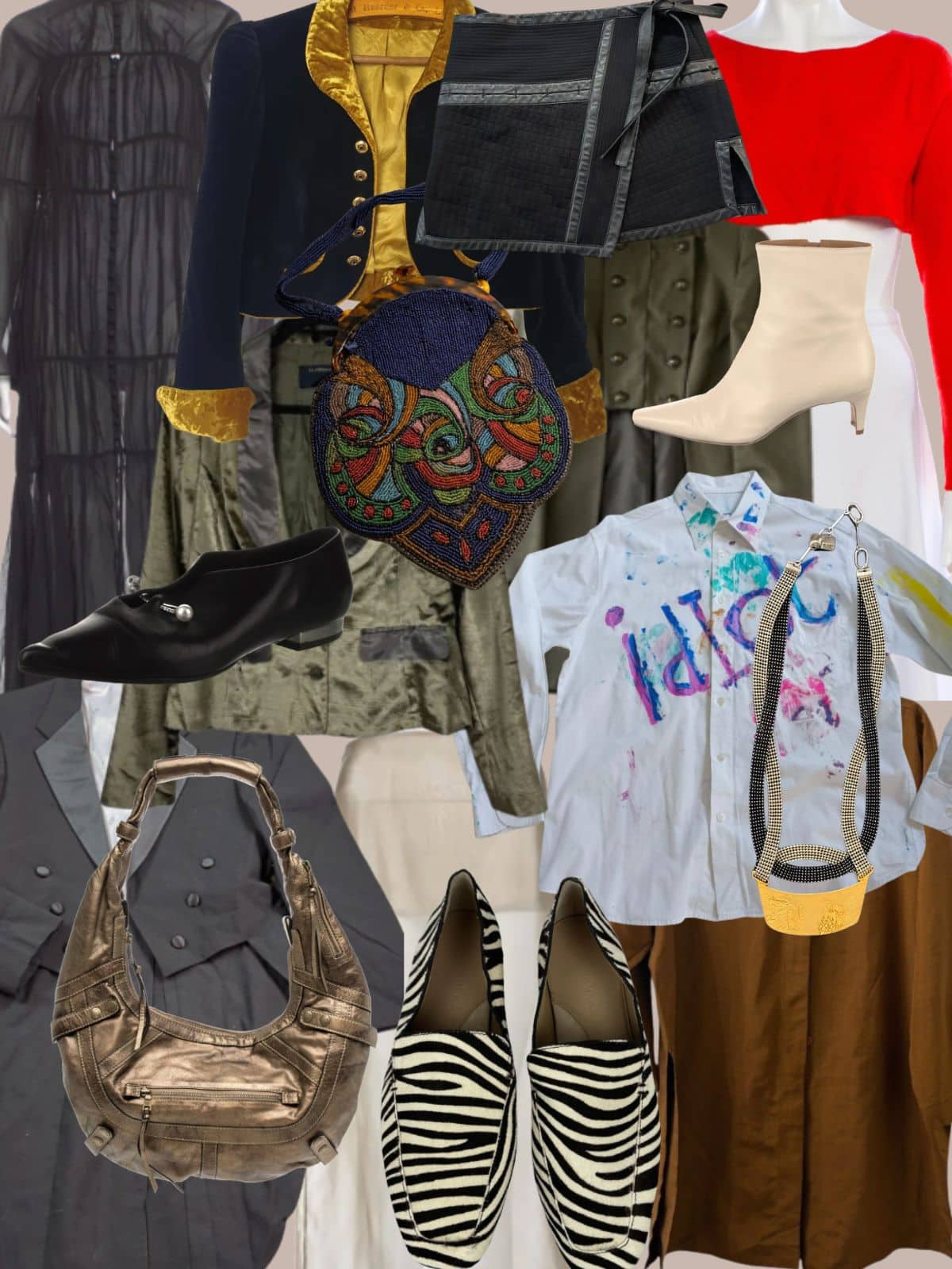 A white background with a collection of 24 finds from the past week.