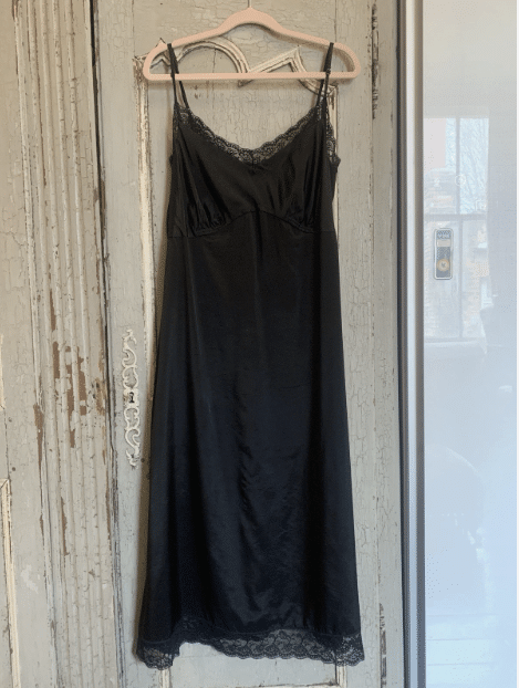 Simone Rocha black slip dress