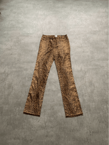 vintage cheetah print trousers
