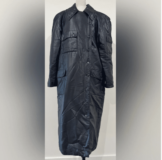 sonia rykiel vintage black trench coat