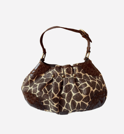 MOSCHINO VINTAGE 90s giraffe print bag