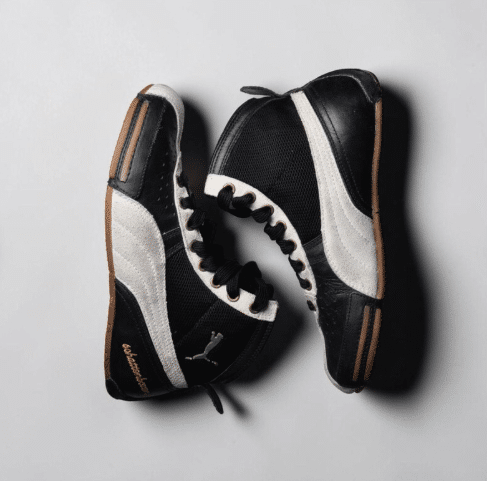 Vintage Y2K Black Leather Puma Boxing Boots