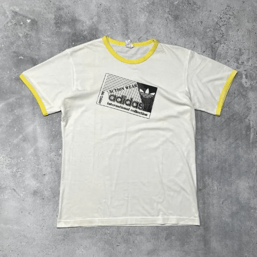 Vintage 90s Adidas International Collection Action Wear Ringer