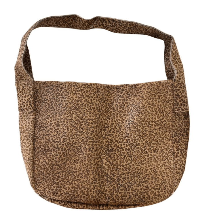 Bottega Veneta Tote Bag Leopard Print Pony Hair 2000s Vintage
