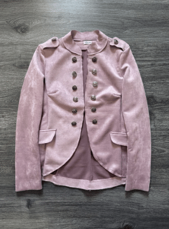 Vintage Pink Napoleon Style Blazer Jacket Y2K