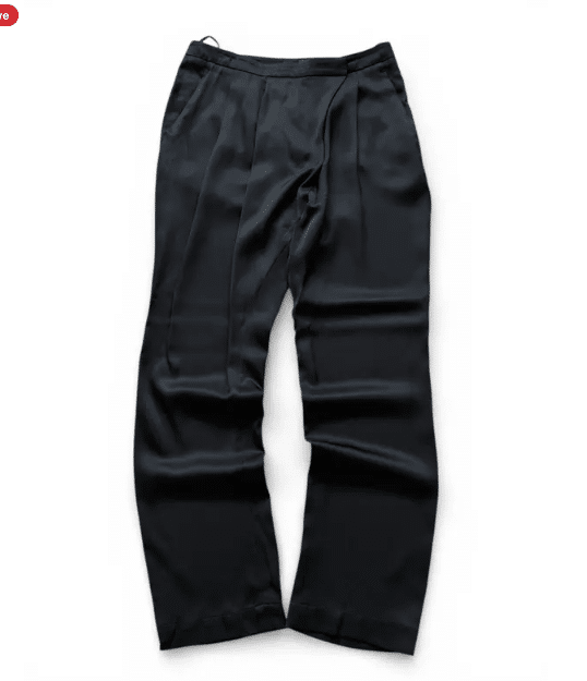 Gucci Gucci By Tom Ford Black Silk Pants Trousers |