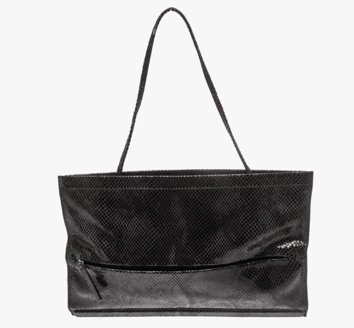 Emporio Armani Embossed Leather Evening Bag