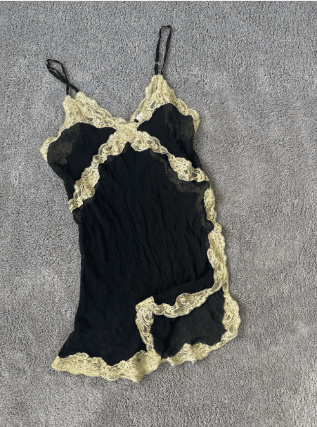 Vintage Y2K Silk Lace Trim Camisole