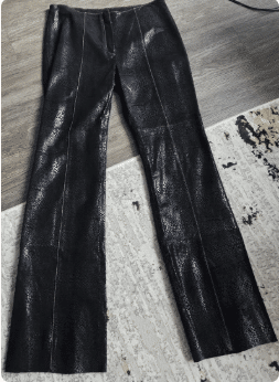 Vintage Y2K Wilsons Leather Maxima Reptile Print Flare Pants
