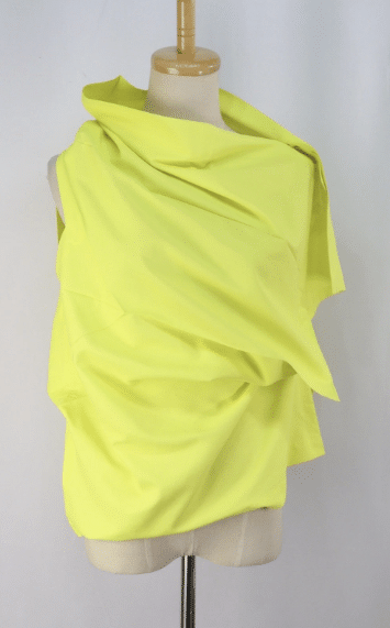 ISSEY MIYAKE Yellow Origami Pleats Asymmetric Top