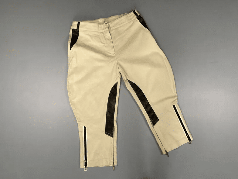 Vintage Roberto Cavalli Leather Trims Pantalone Half Pants