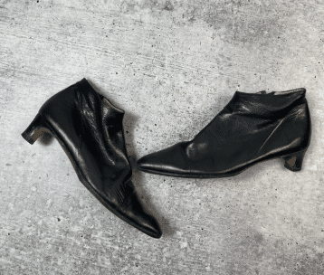 Vintage Dries Van Noten Ankle Leather Boots Shoes Women Y2K