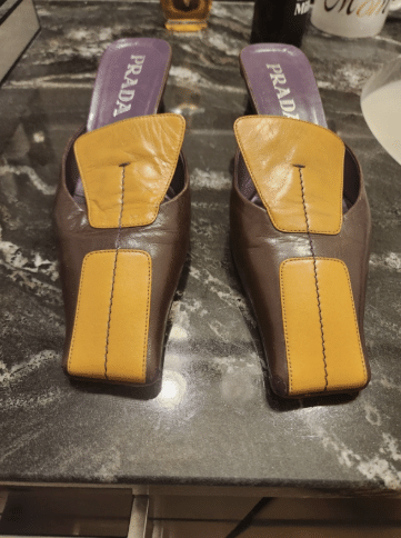 Vintage Prada bi-colour Mules