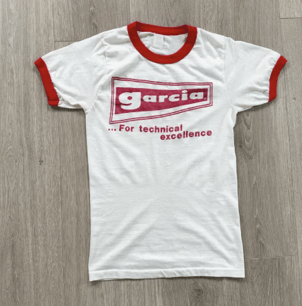 70's Paper Thin Vintage Garcia Ringer Tee Shirt T-Shirt