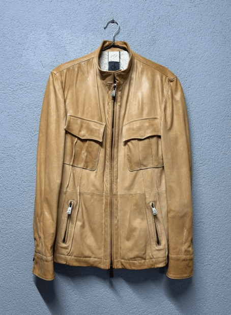 vintage Calvin Klein mens leather jackets