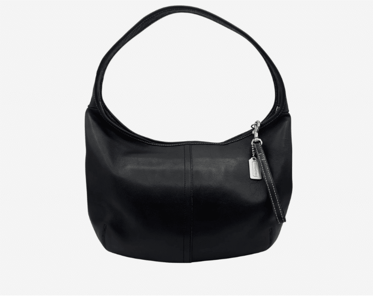 Vintage Coach Ergo 9219 Hobo Bag Black Leather Shoulder Purse