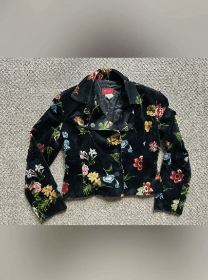 KENZO Paris Vintage Velvet Floral Women’s jacket blazer