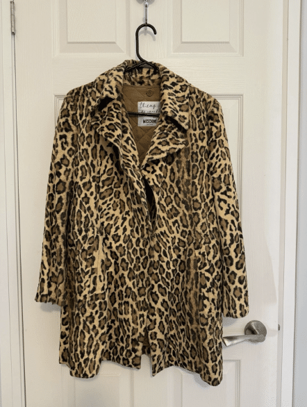 Vintage Rare Moschino Cheap And Chic 90s Faux Fur Coat Made In Italy Size 4