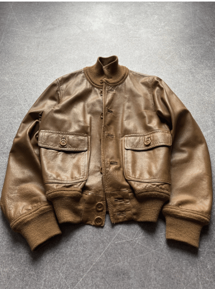 Vintage Type 70-s USAAF Type A-1 Leather Bomber Flight Military Jacket