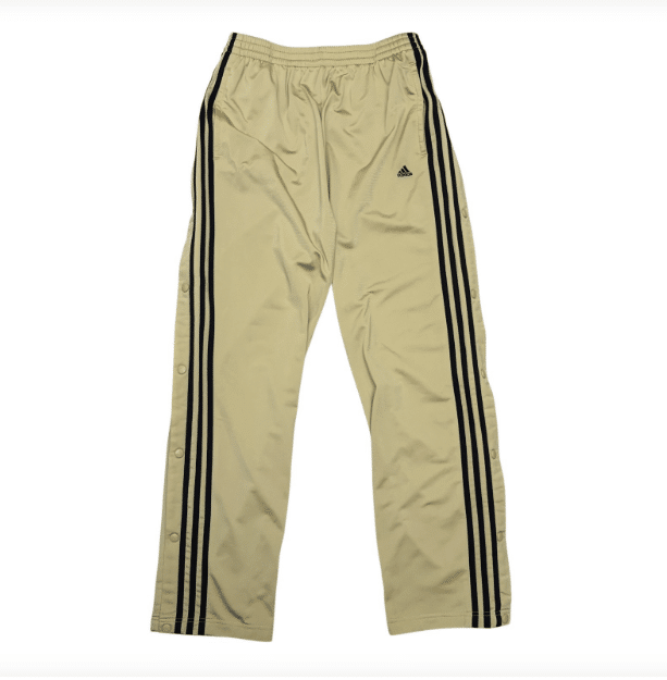 ADIDAS Vintage Y2K Tearaway Pants Activewear Basketball Trousers Mens Medium