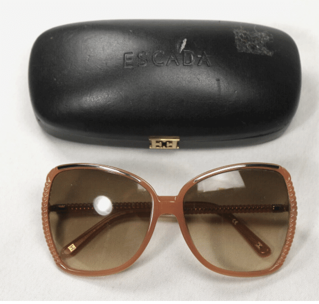 Vintage ESCADA SES226 Womens Sunglasses Pink Gradient Oversized 60-15-135