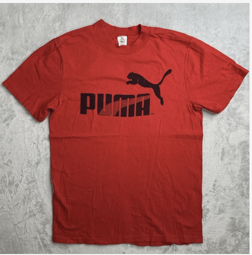 VTG Puma Men’s Medium T Shirt red